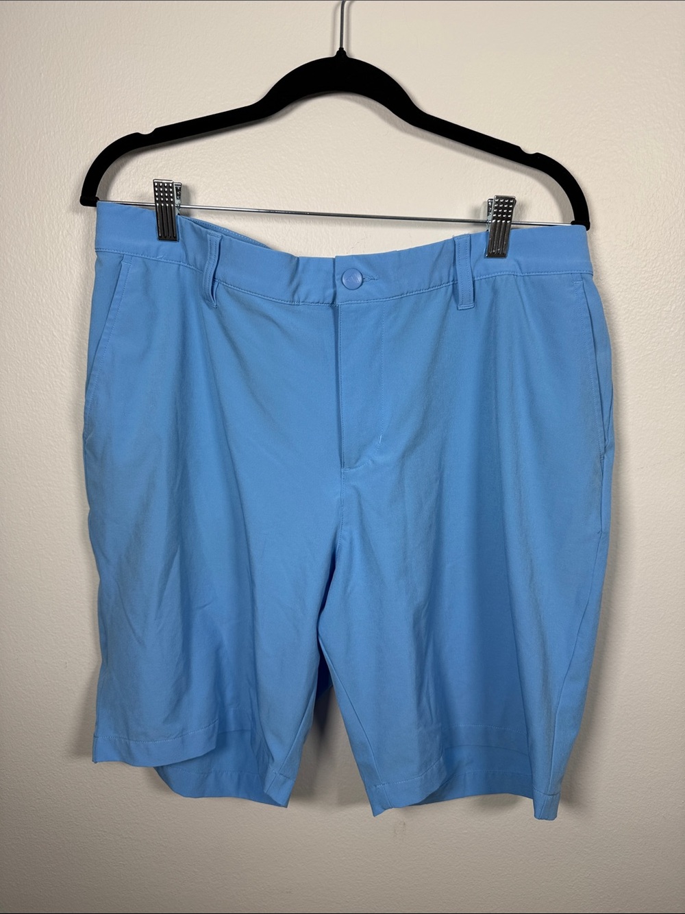Men's Adidas Performance Golf Shorts - Light Blue Size 34